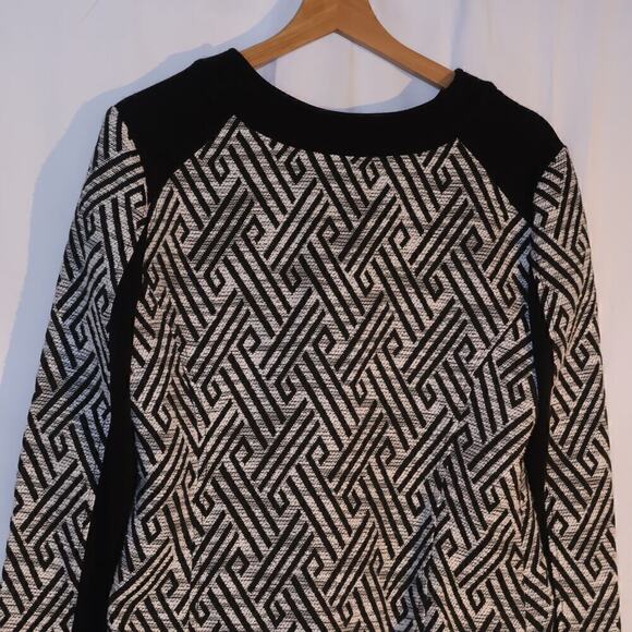 Ruby Road Size 10 Blazer Zip Front Black White Black Trim - Picture 10 of 14